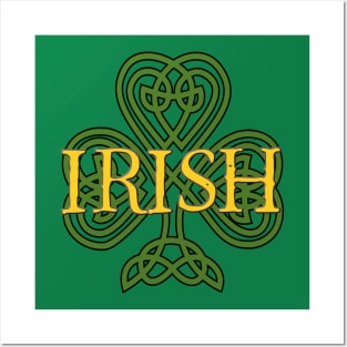 Irish - Celtic Clover Posters and Art